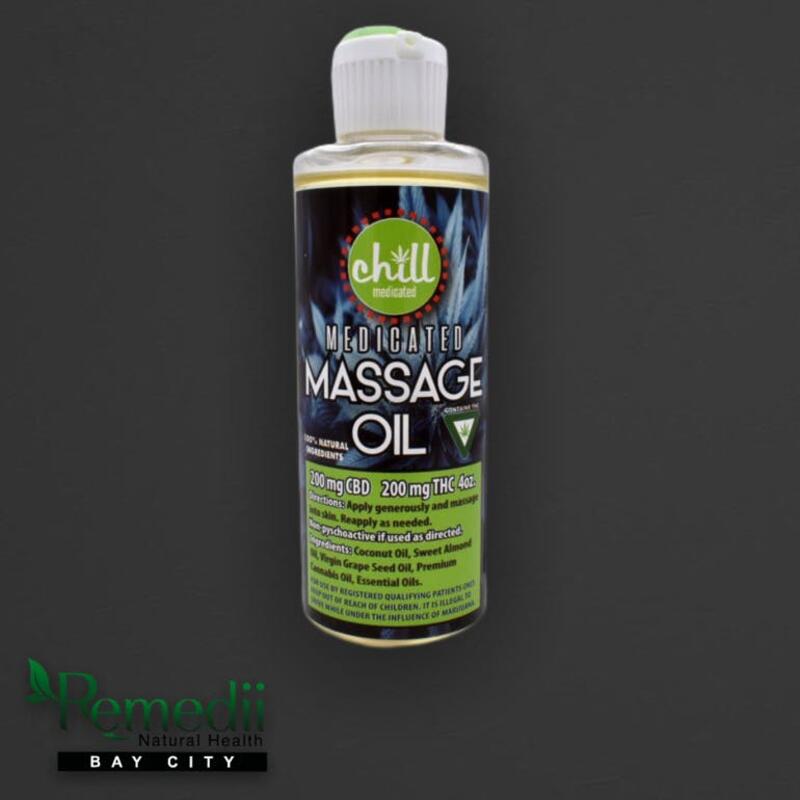 Chill Medicated - 1:1 Massage Oil