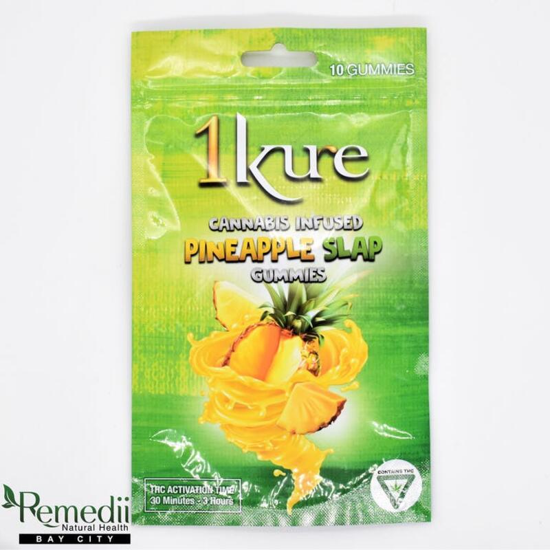1Kure - Pineapple Slap - 100mg Gummies