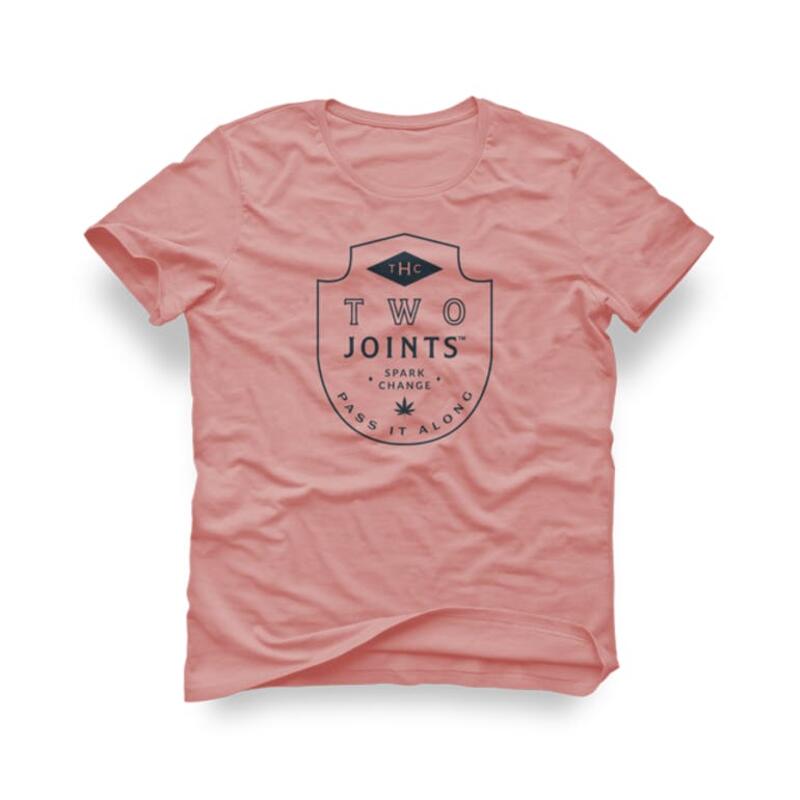 2 JOINTS - BADGE T-SHIRT PINK M