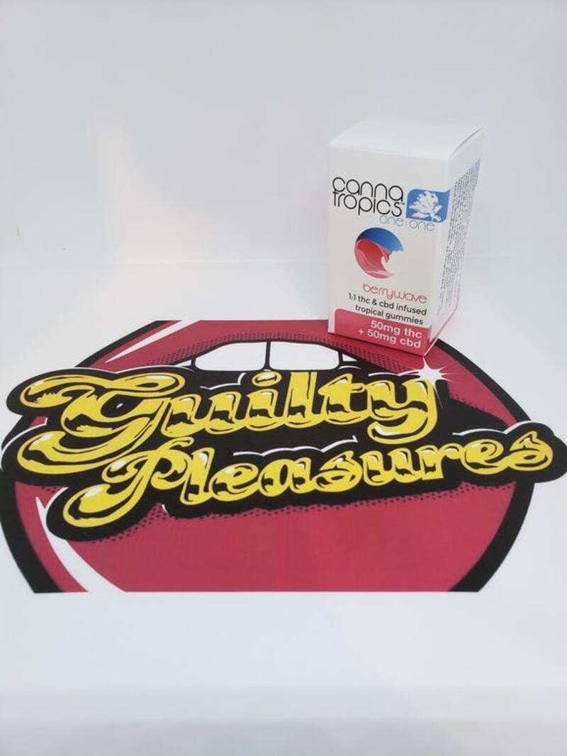 Guilty Pleasures - 1:1 Berry Wave 100mg Gummies