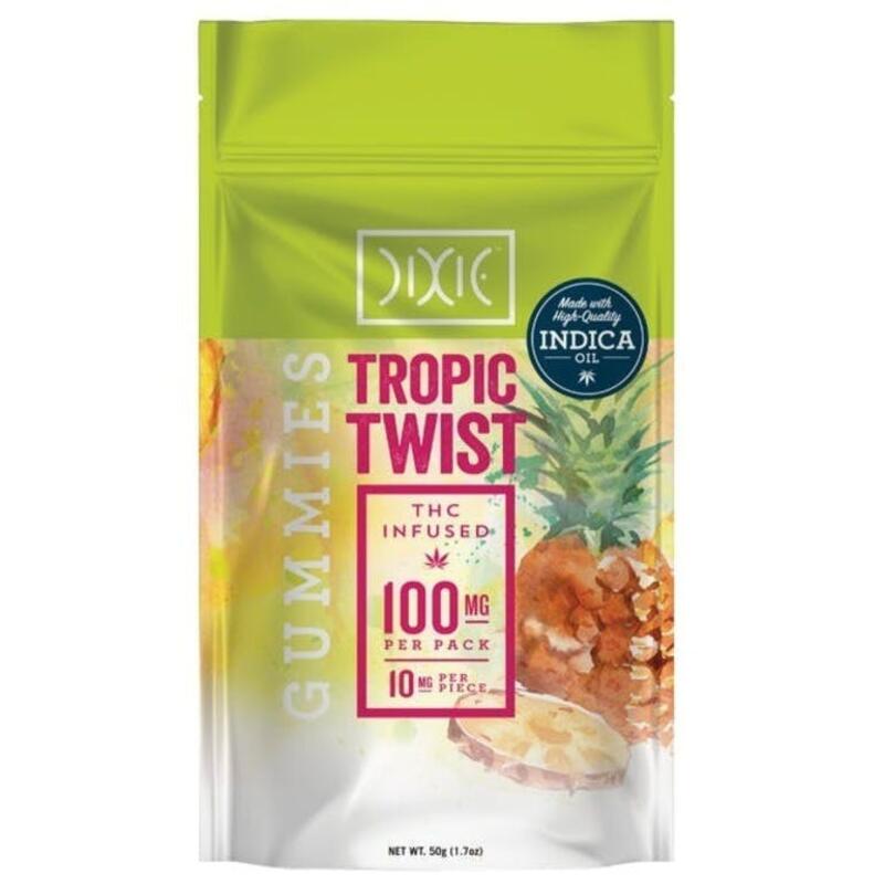 Dixie Brands - 100mg Tropic Twist Gummies