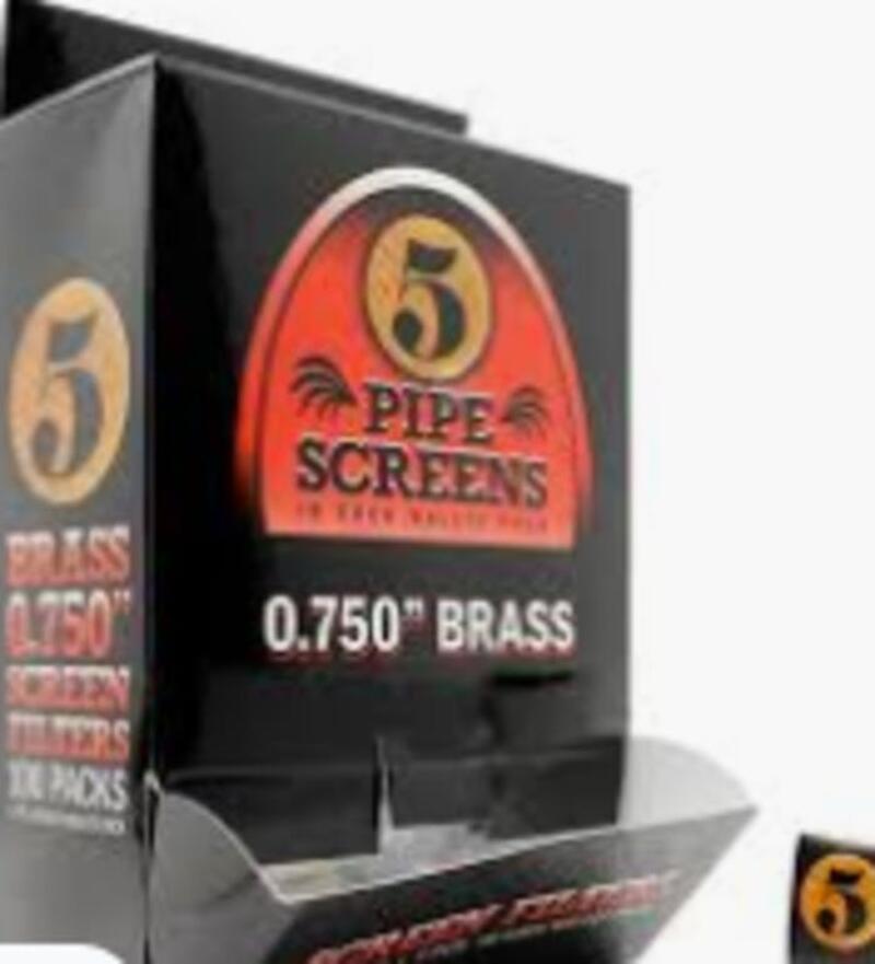 0.750" Brass Pipe Screens (5 Pack)