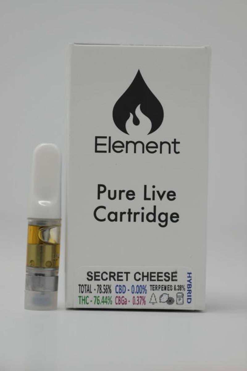 Element Pure Live Cart 0.5g - Secret Cheese
