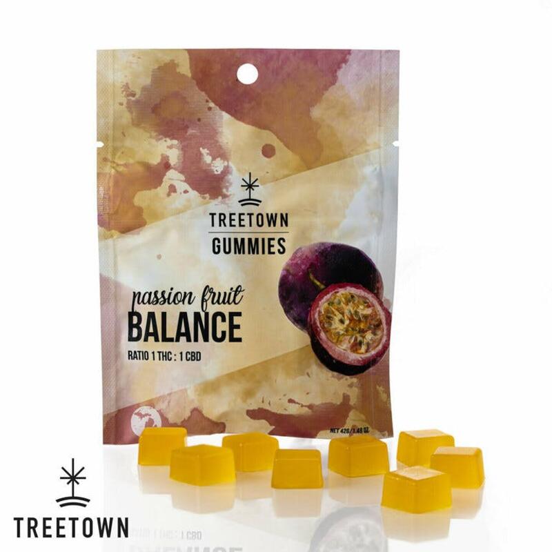 Balance Passion Fruit Gummies - 1 THC : 1 CBD