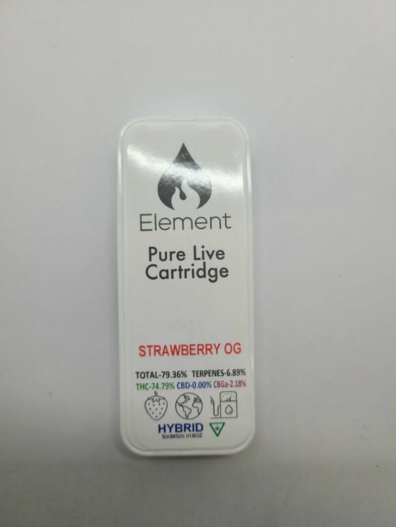 Element - Pure Live Resin Cart .5g - Strawberry OG