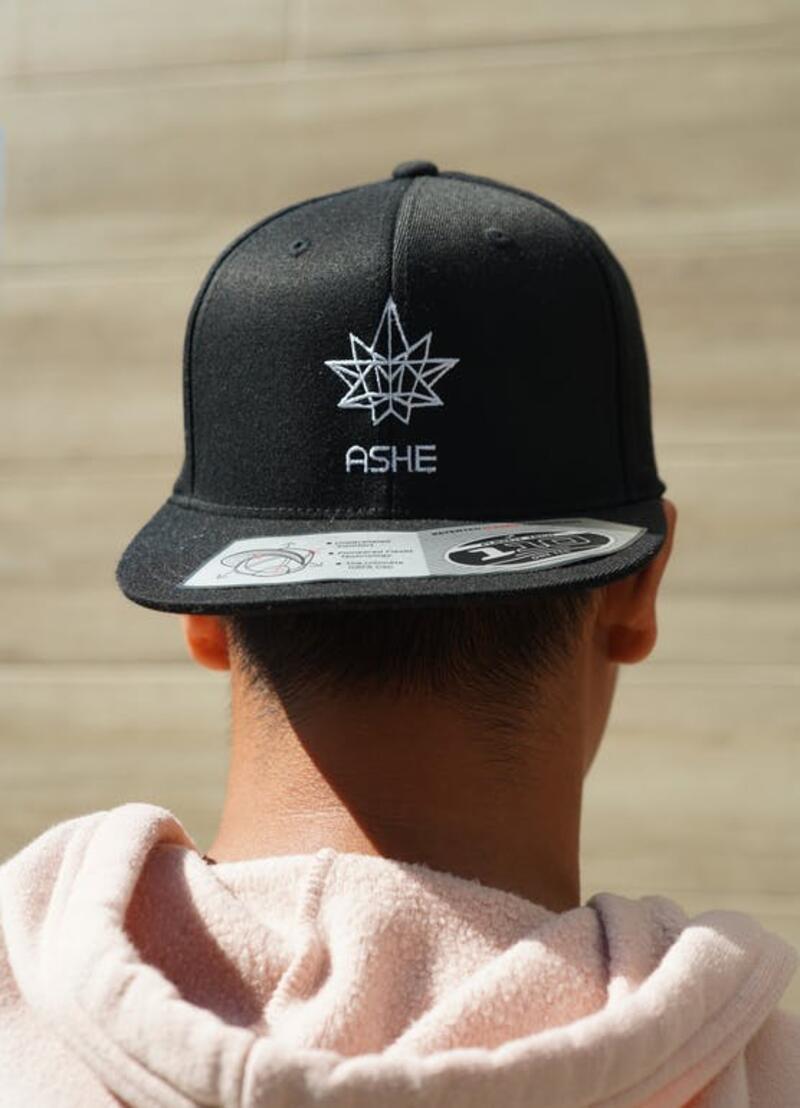 ASHE Snapback Hat (B/W)