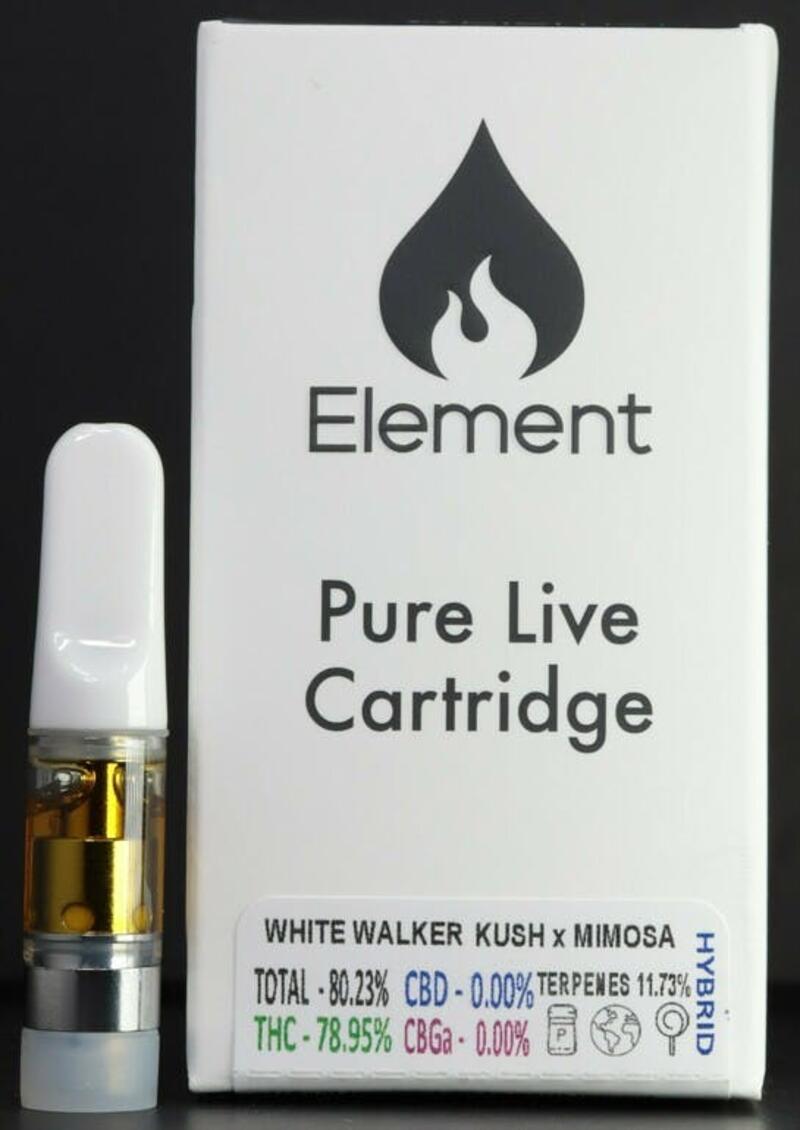 Element Pure Live Cart- White Walker Kush x Mimosa