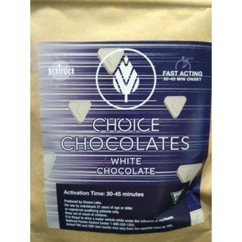 Choice - 100mg White Chocolate Bites