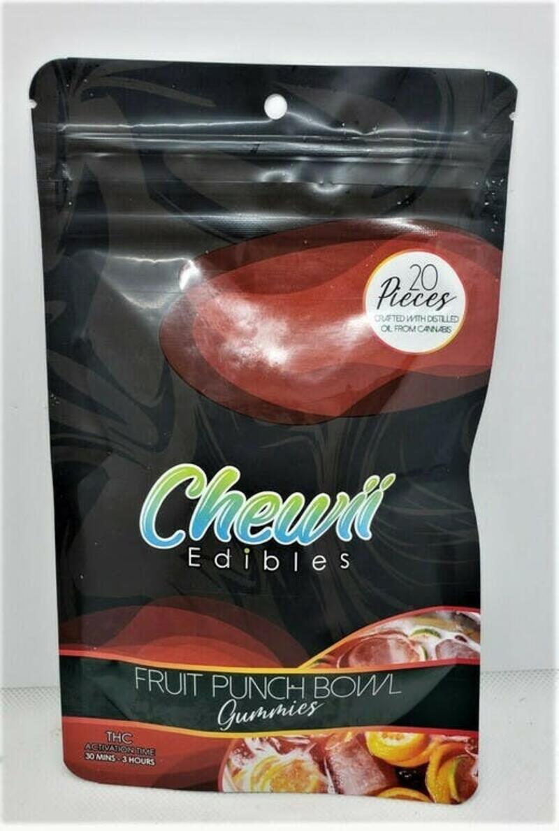 Chewii - 200mg Fruit Punch Bowl Gummies