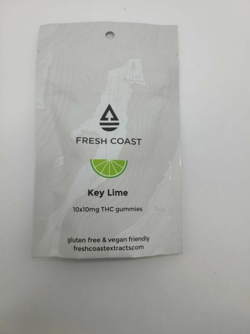 Fresh Coast - Key Lime 100mg Gummies