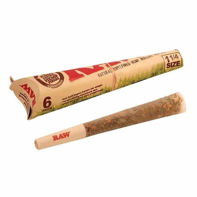 RAW Cones pre-rolled 1 1/4" - 6 pack