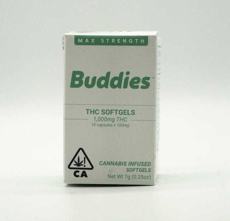 Buddies THC Softgels - 10mg (60 ct) - 600mg