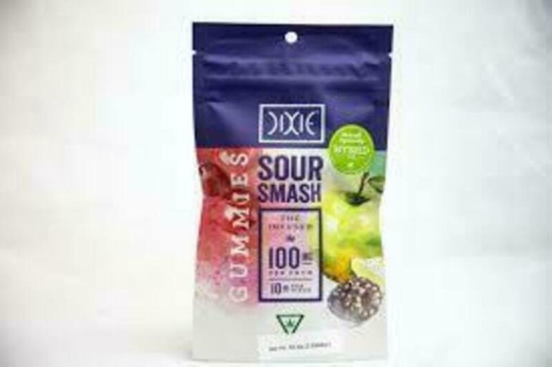 Dixie Brands - 100mg Sour Smash Gummies