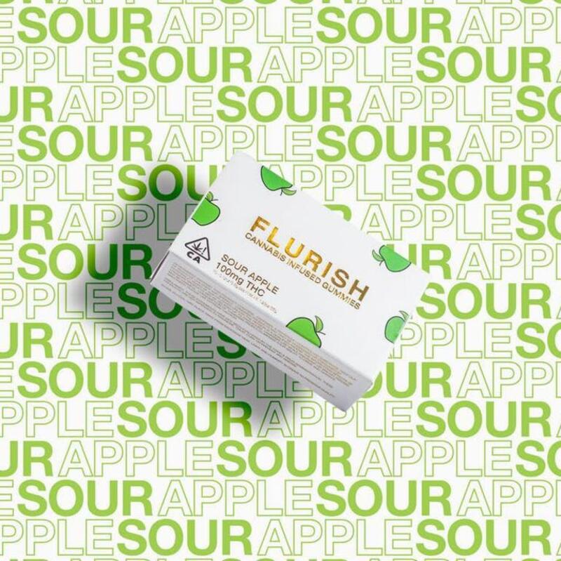 Flurish - Sour Apple Gummies - 100mg