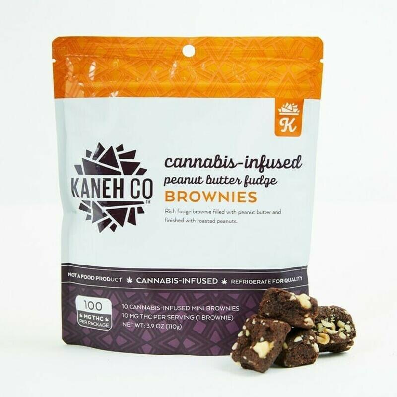 Kaneh Co. - Peanut Butter Fudge Brownies (100mg)
