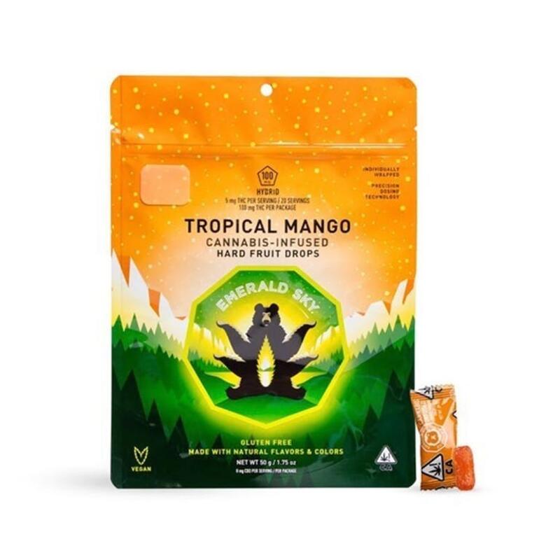 EMERALD SKY: Hard Candy Tropical Mango (Hybrid) 20-Pack
