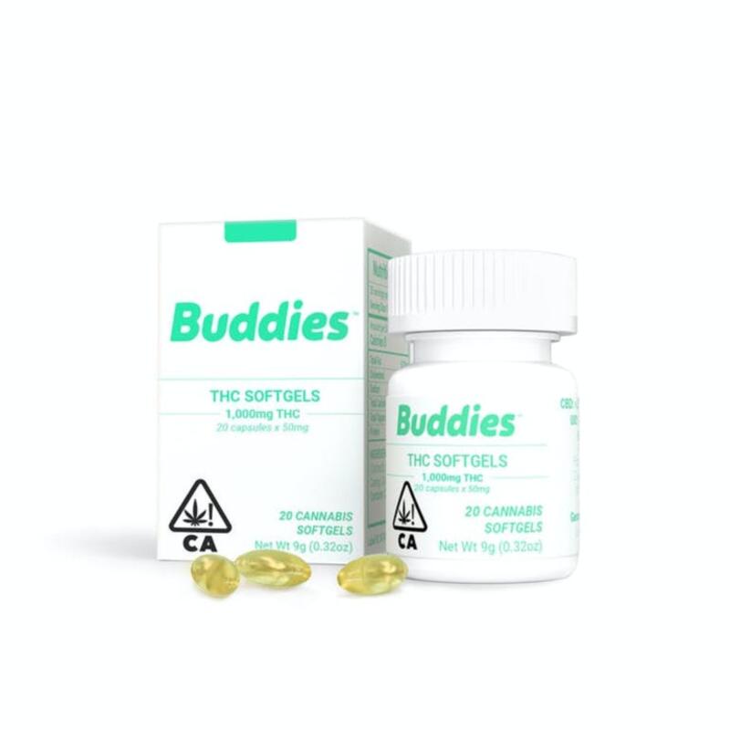 BUDDIES: THC Capsules (5mg, 60-Pack)