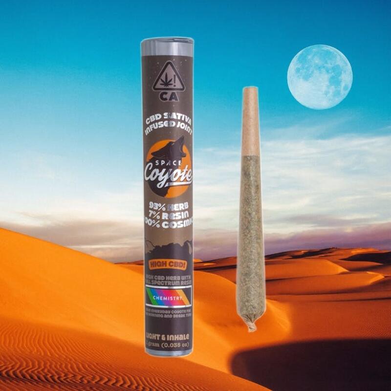 SPACE COYOTE x CHEMISTRY: High CBD Infused Pre-Roll (Sativa)