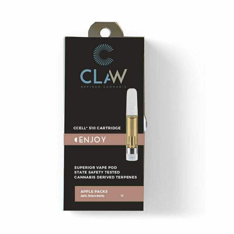 (MED) Claw Cannabis- 1G Cart- Apple Packs