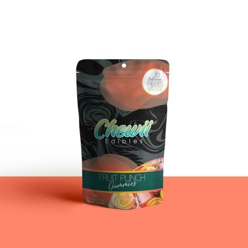 Chewii Edibles - Fruit Punch Bowl 181.8mg - 20pk