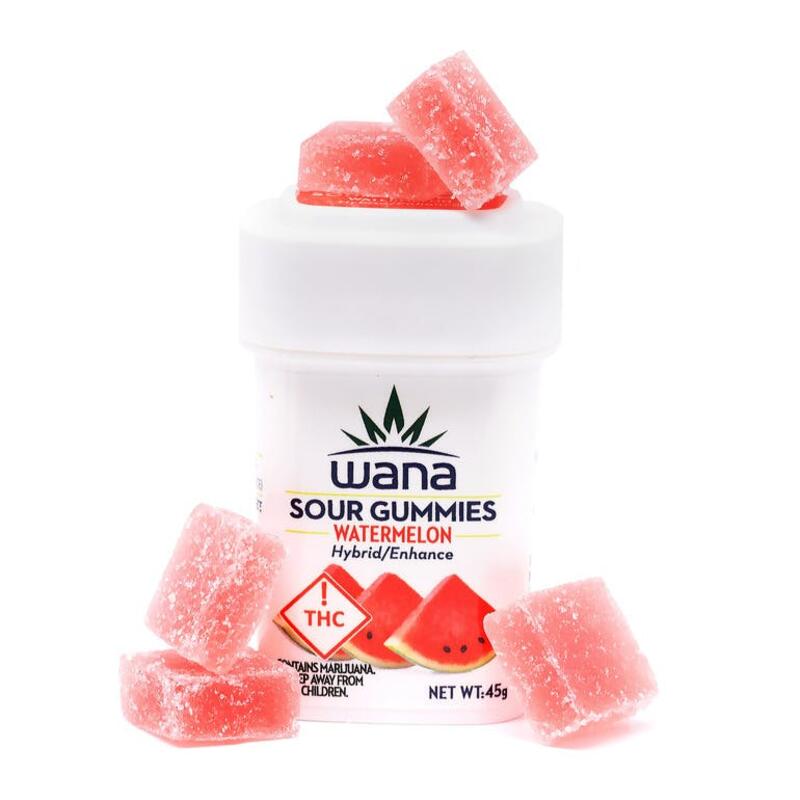 Wana Sour Gummies: Watermelon Hybrid