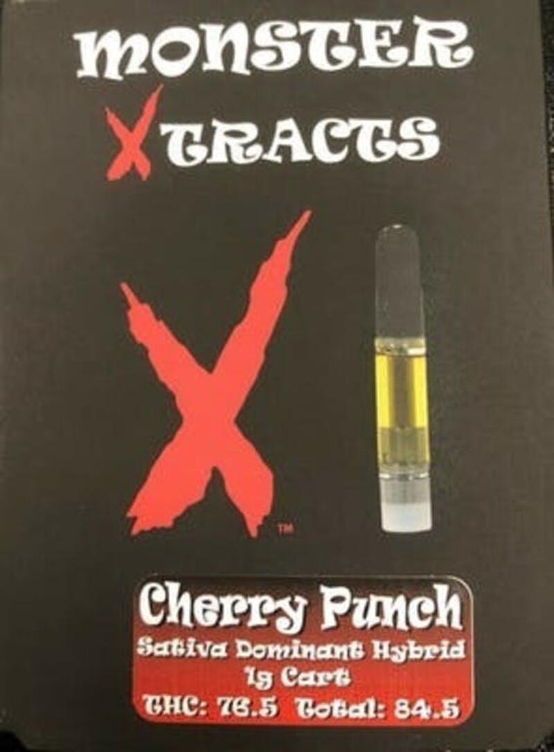 Monster Xtracts Cherry Punch 1g Cart **REC**