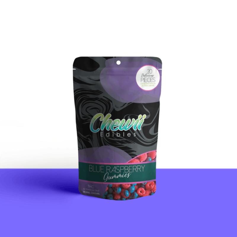 Chewii Edibles - Blue Raspberry Pucker 181.44mg - 20pk