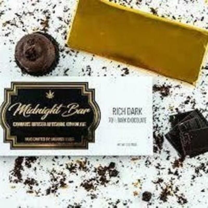Midnight Dark Chocolate Bar 100mg **MED**
