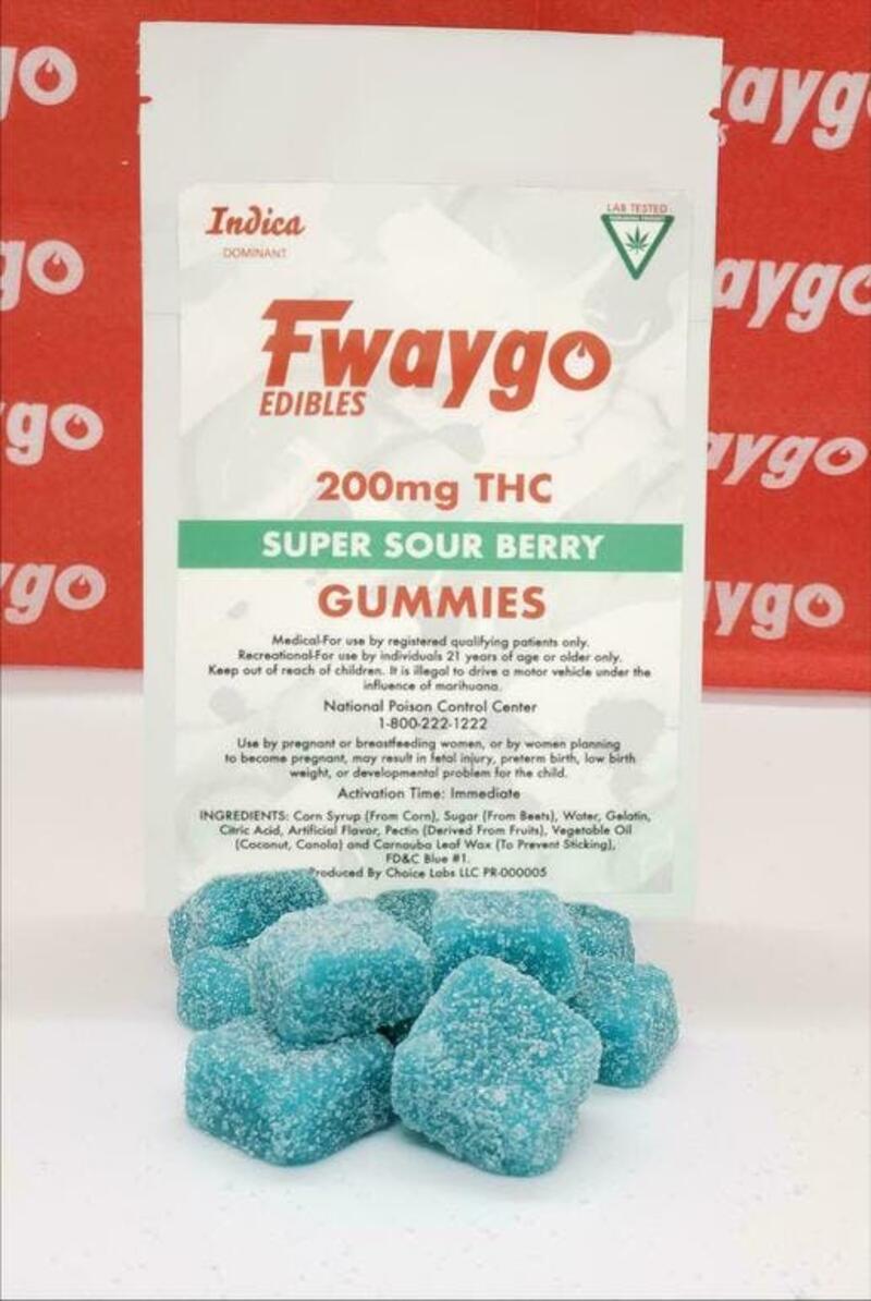 Fwaygo Super Sour Berry Indica 100mg **MED**