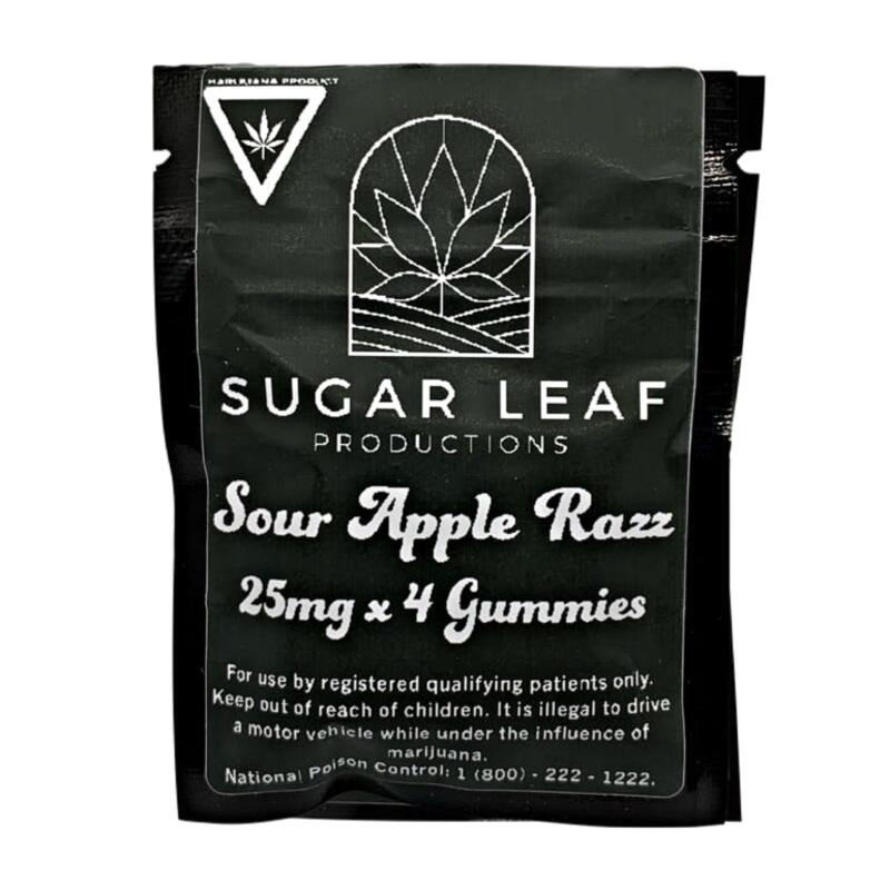 Sugar Leaf - Sour Apple Razz - Gummies - 4pk