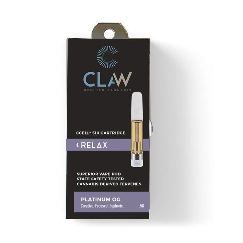 (AU) Claw Cannabis- .5G Cart- Platinum OG