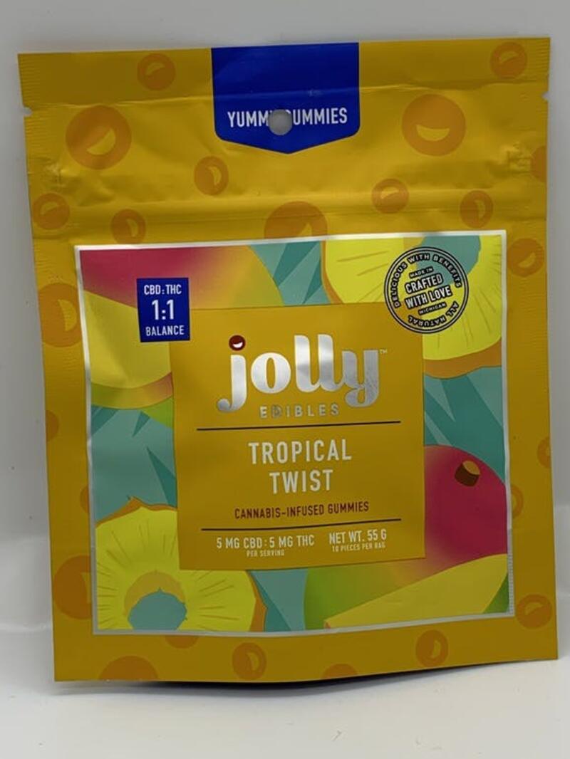 Jolly Edibles - 1:1 THC:CBD Tropical Twist