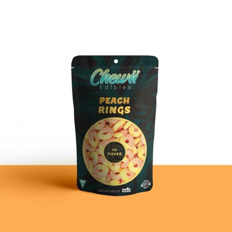 Chewii Edibles - Peach Rings 98.15mg - 10pk
