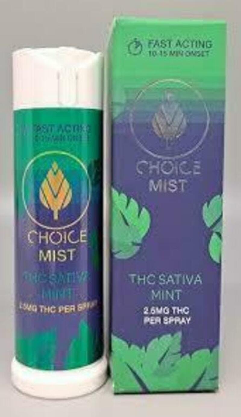 Choice Mist 100mg THC Sativa Mint