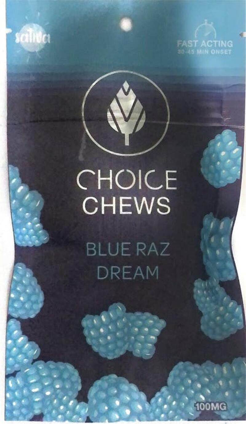 Choice Chews 100mg Blue Raz