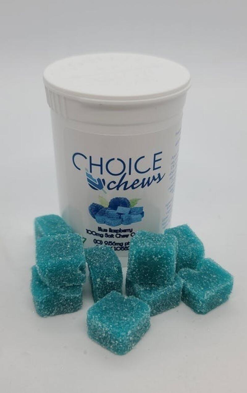 Choice 100mg Gummies Blue Raspberry