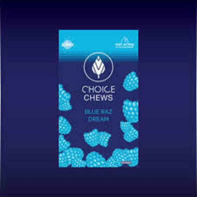 Choice Chews 100mg - Blue Raz Dream (Sativa)
