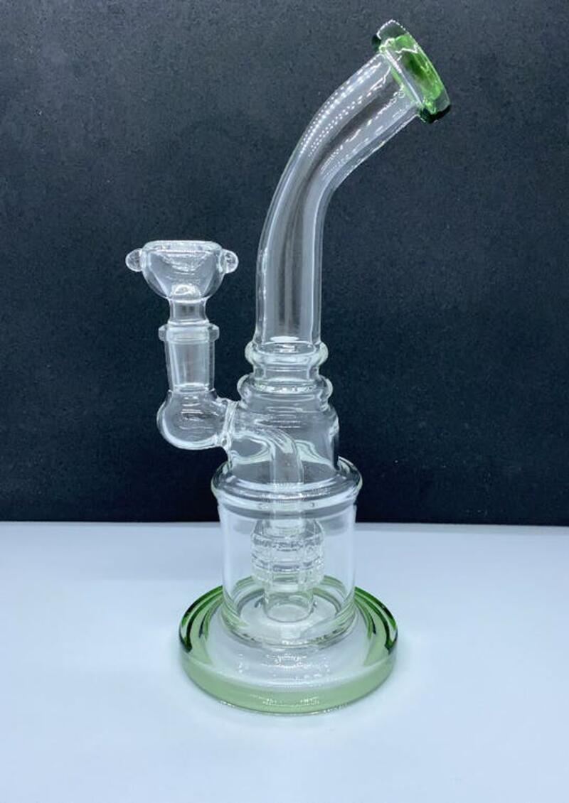 8" Disc Perc Oil Rig with Flower Bowl