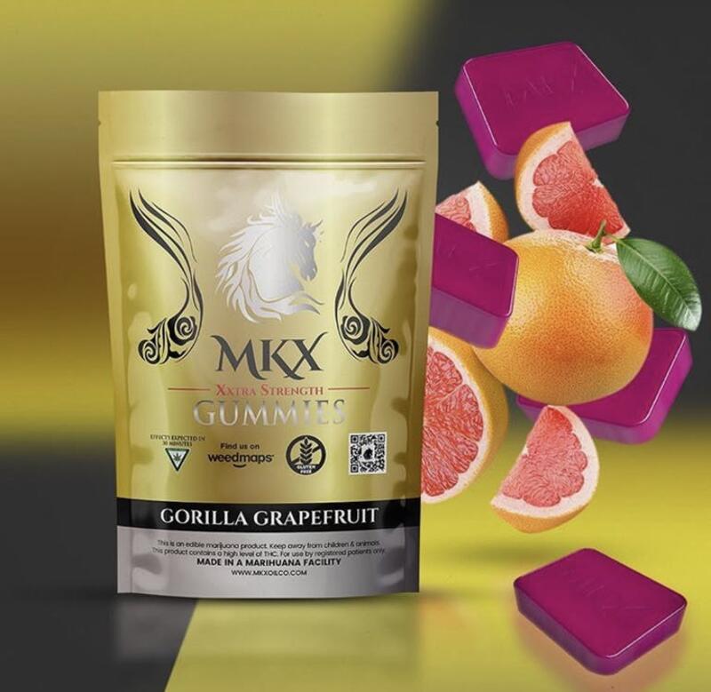 100mg Gummies Gorilla Grapefruit MKX Oil Co.