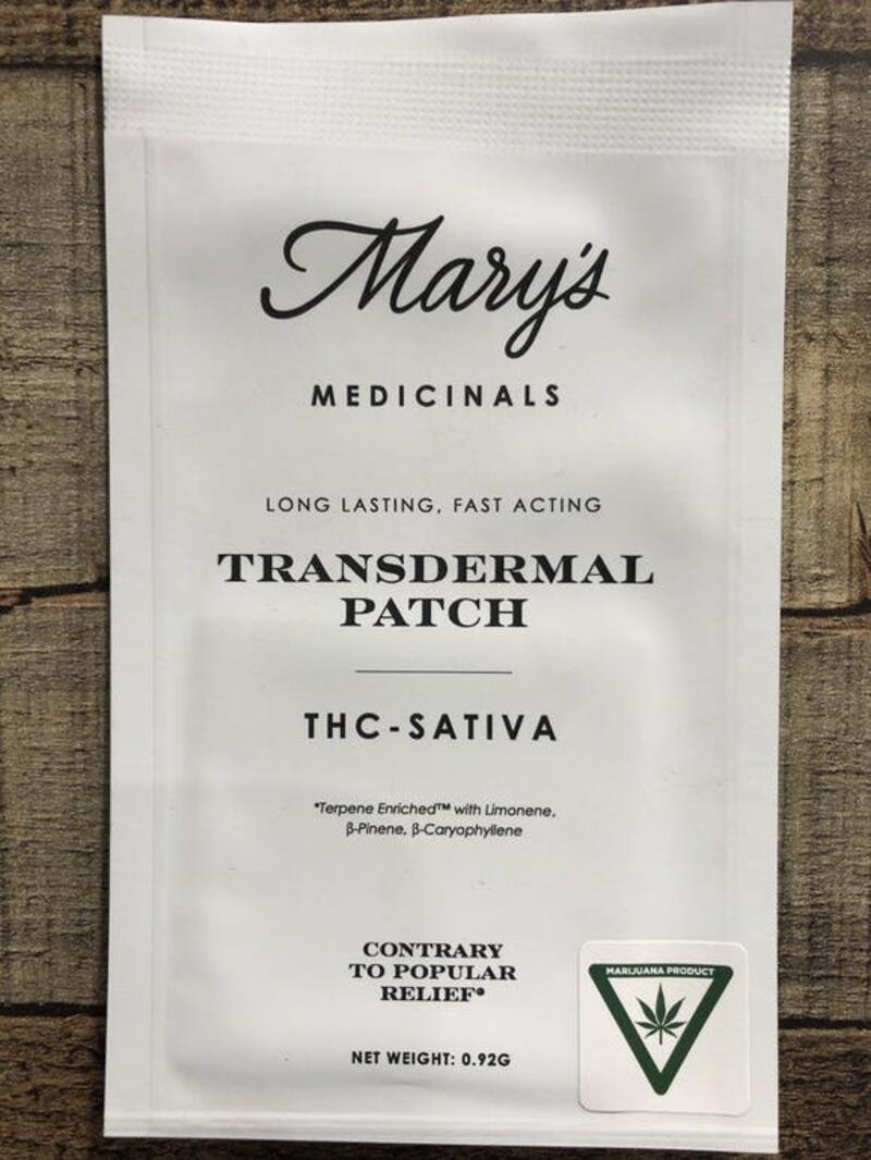 Mary's Transdermal Patch THC Sativa