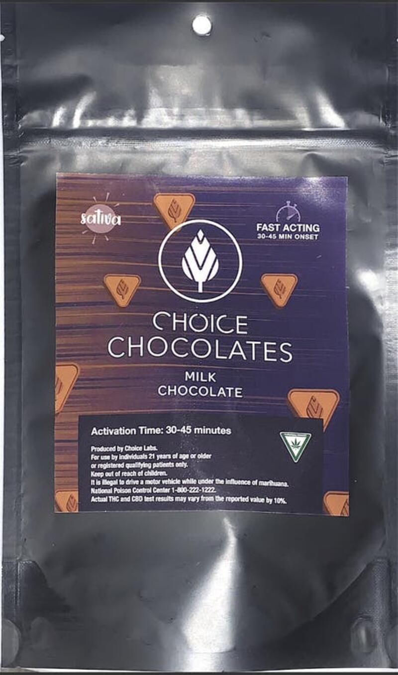 Choice Chocolates 100mg Milk Chocolate Bites