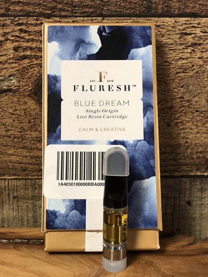 Fluresh Live resin Cartridge Blue Dream .5g (MED ONLY)