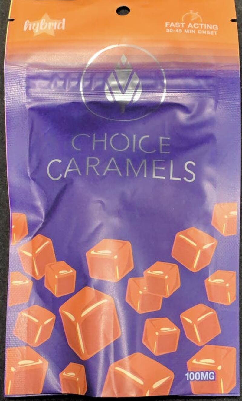 Choice Chocolates 100mg Caramel Bites