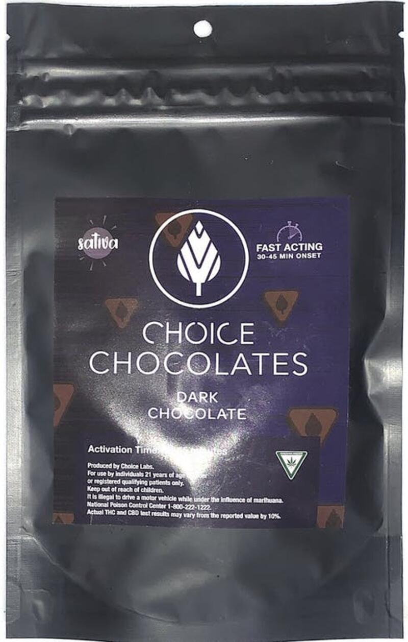 Choice Chocolates 100mg Dark Chocolate Bites