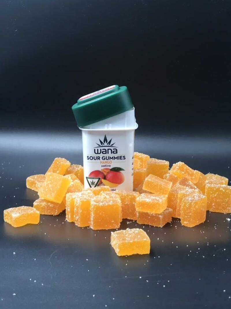 Wana Sour Gummies - Mango - 100mg - MED