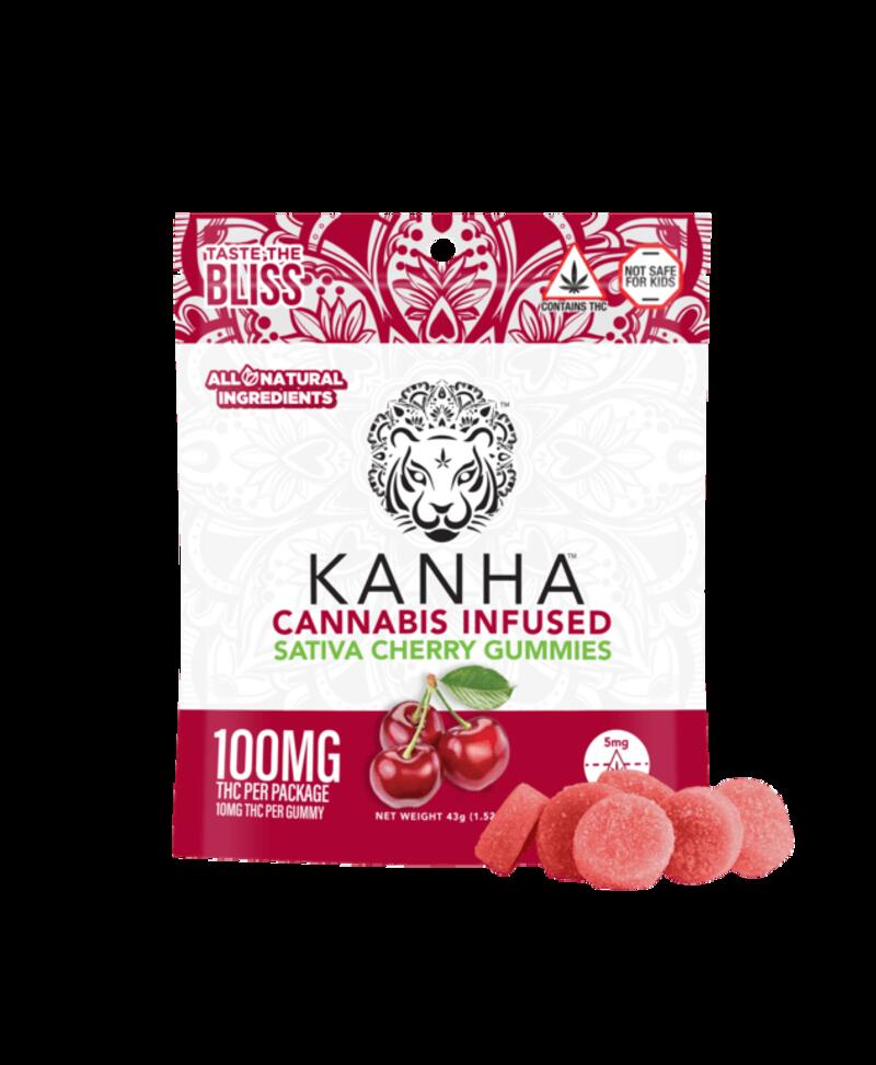 Kanha Sativa Cherry Gummies 100mg