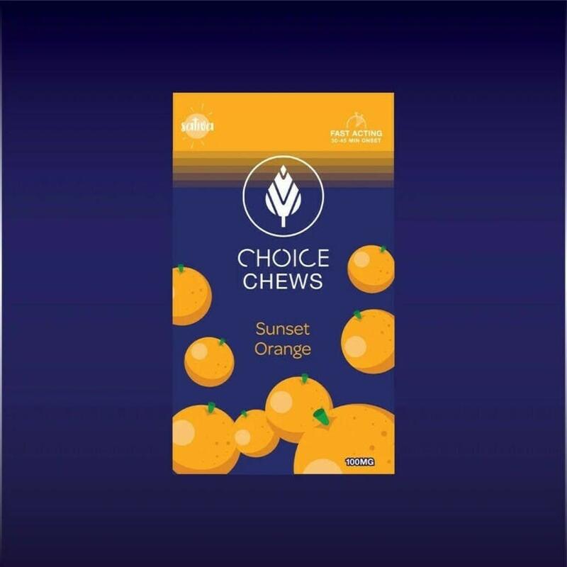 Choice Chews 100mg - Sunset Orange (Sativa)