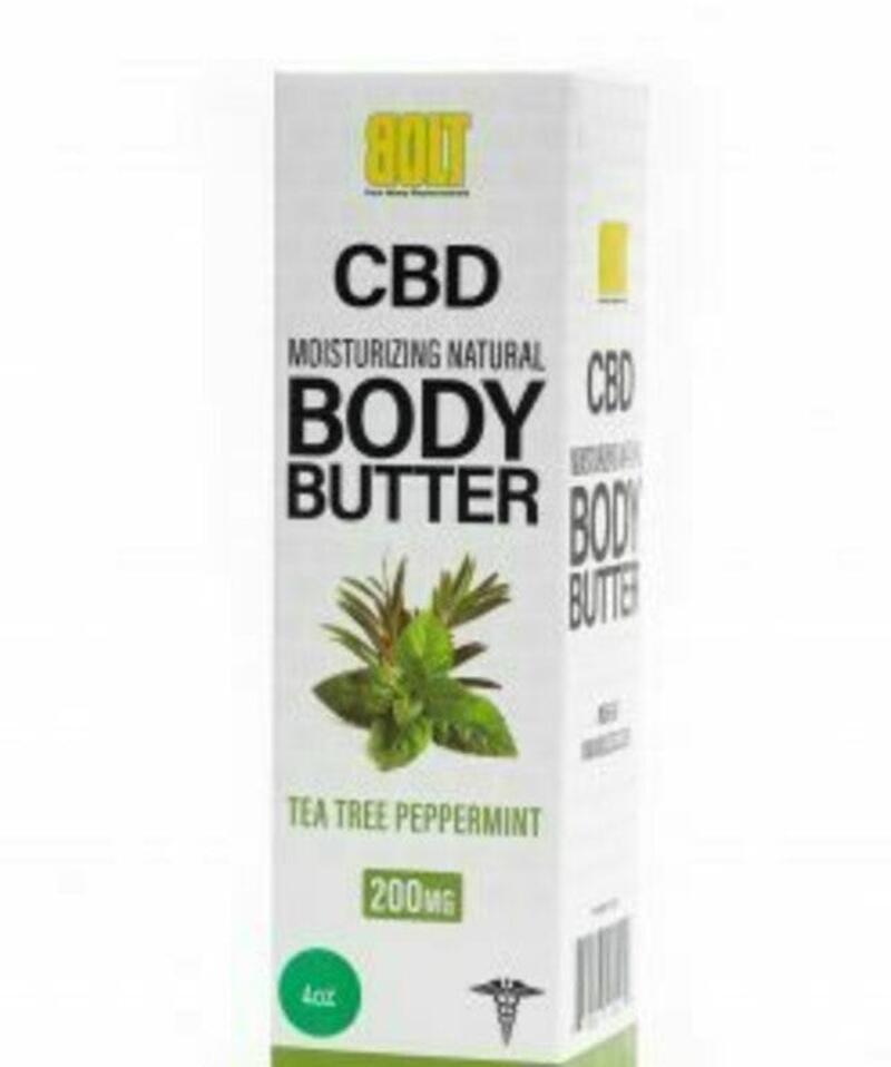 BOLT CBD Body Butter 200mg Tea Tree Pepppermint