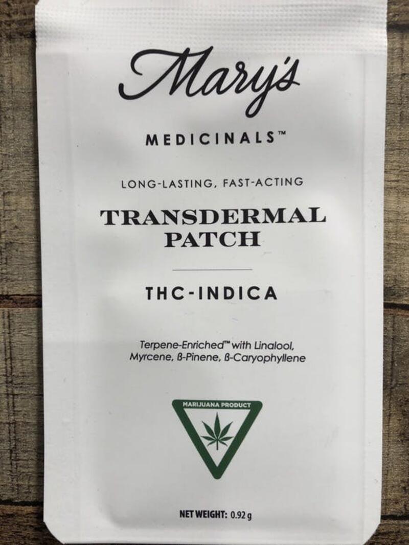Mary's Transdermal Patch THC Indica