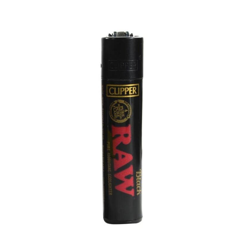 Clipper Lighters RAW Logo Black & Gold